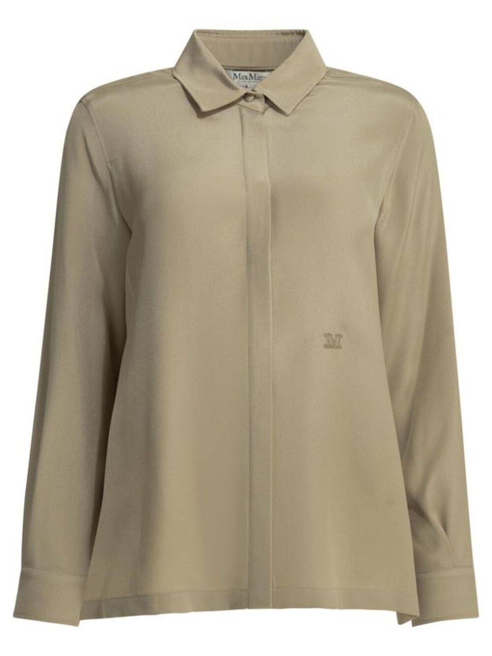 Max Mara Casual Shirt In Silk Crêpe De Chine Tag Size 44 Women